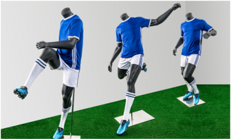 What are football mannequins used for?