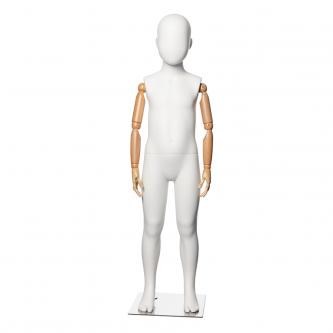 HXP-38H KID MANNEQUIN WITH WOODEN ARMS