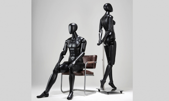 Movable mannequin for display