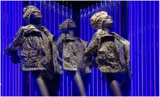 Window display in autumn and winter