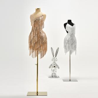M003-B-44 female curvy half body mannequin