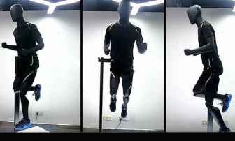 Electric Running Mannequins in Clothing Store Windows Display