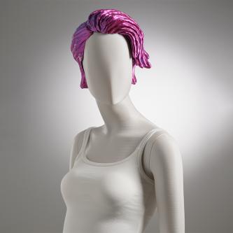UNA004 3D Printed Wig Window Display Hard Shell Wig for Fashion Window Display