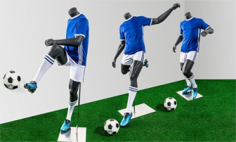 A dynamic life is right before your eyes: sporty mannequins inject vitality into
